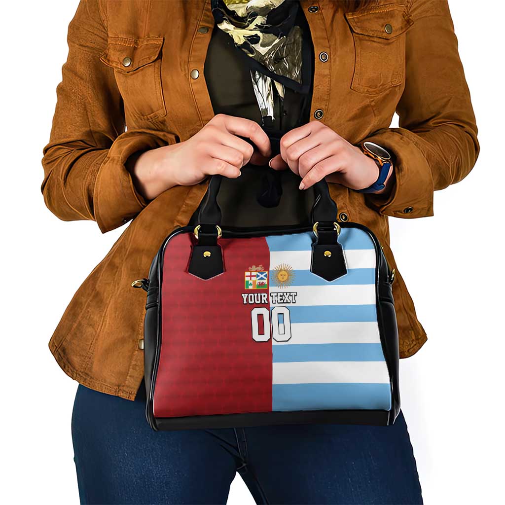 Custom British Lions-Argentina Shoulder Handbag Sporty Style