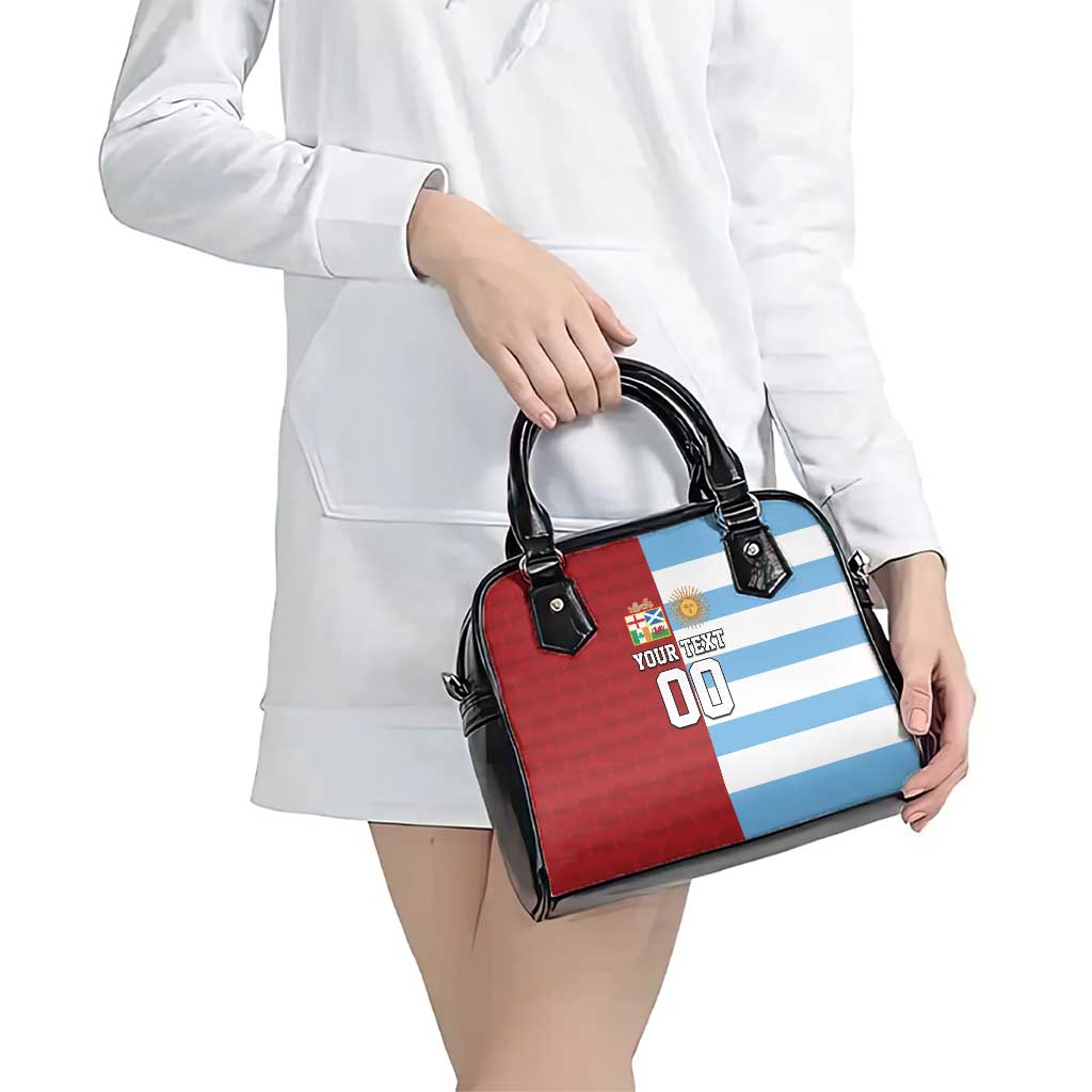 Custom British Lions-Argentina Shoulder Handbag Sporty Style