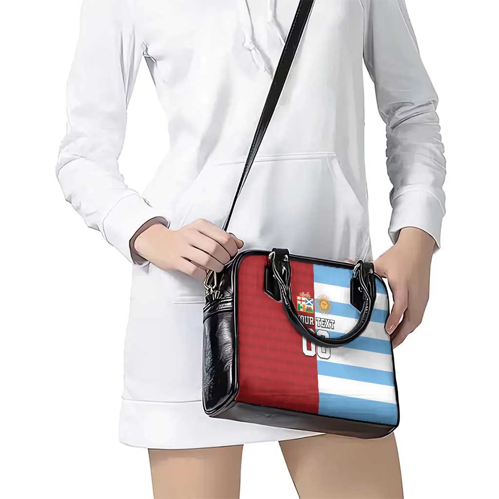Custom British Lions-Argentina Shoulder Handbag Sporty Style