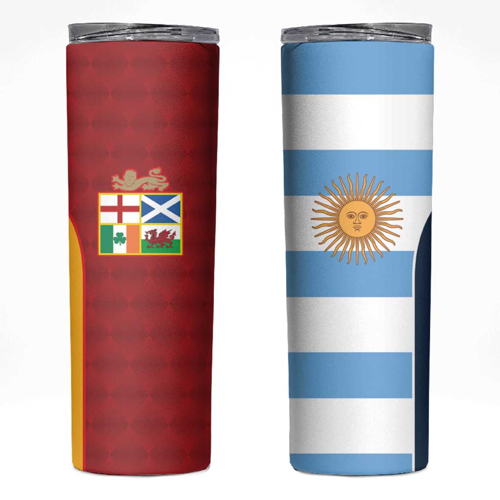 Custom British Lions-Argentina Skinny Tumbler Sporty Style