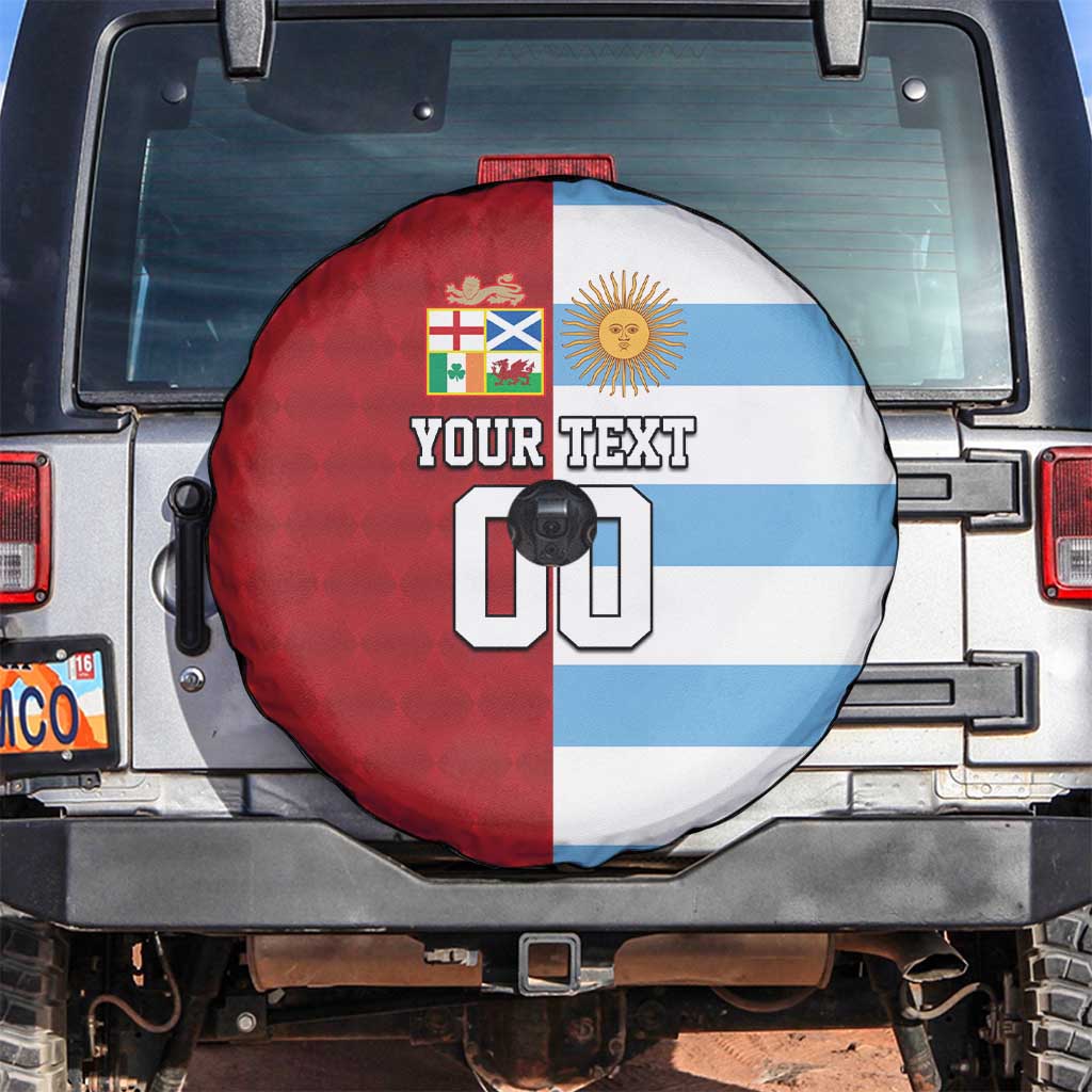 Custom British Lions-Argentina Spare Tire Cover Sporty Style