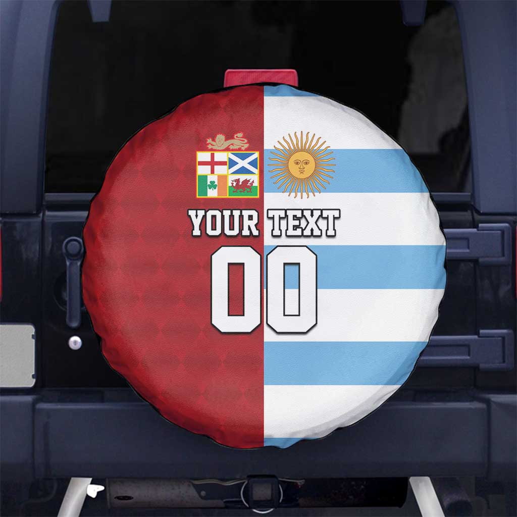 Custom British Lions-Argentina Spare Tire Cover Sporty Style