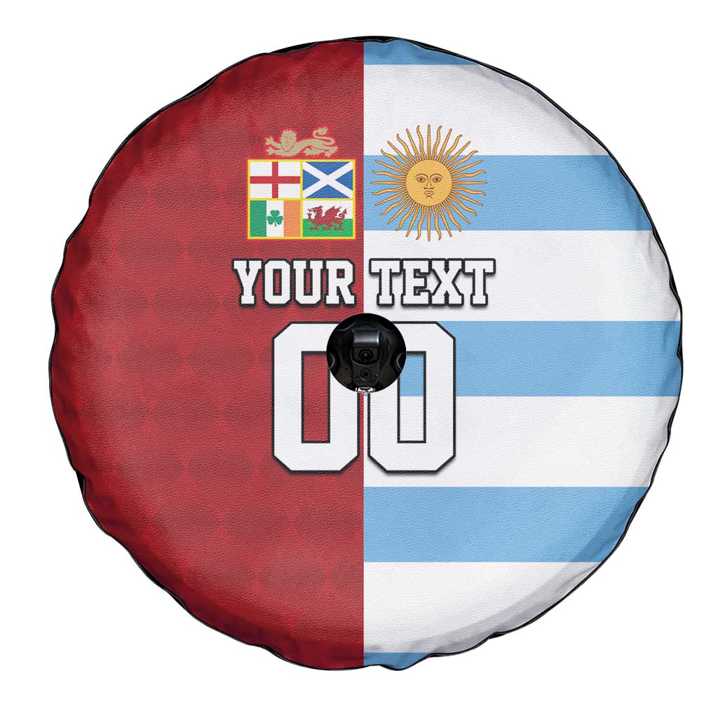 Custom British Lions-Argentina Spare Tire Cover Sporty Style