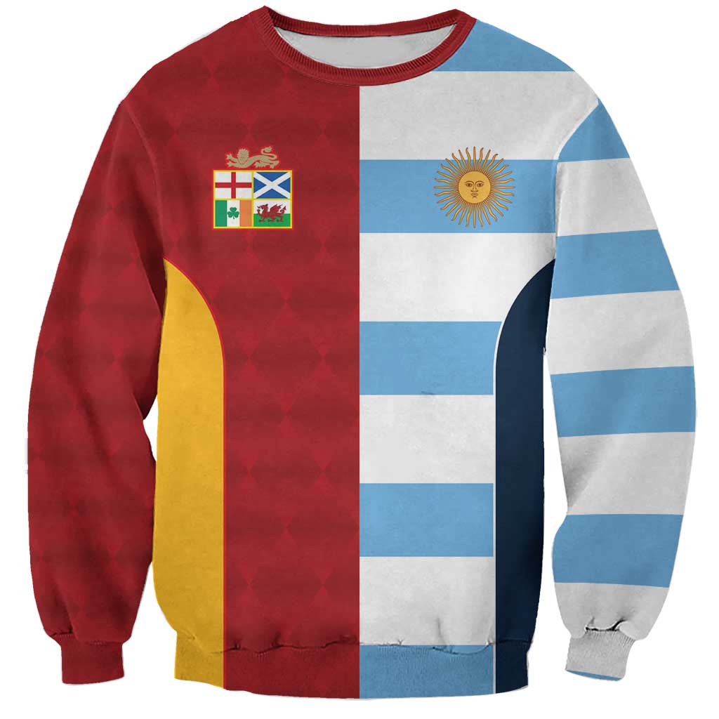 Custom British Lions-Argentina Sweatshirt Sporty Style