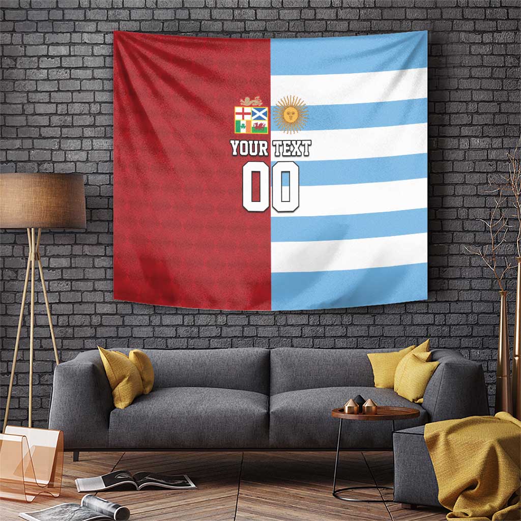 Custom British Lions-Argentina Tapestry Sporty Style