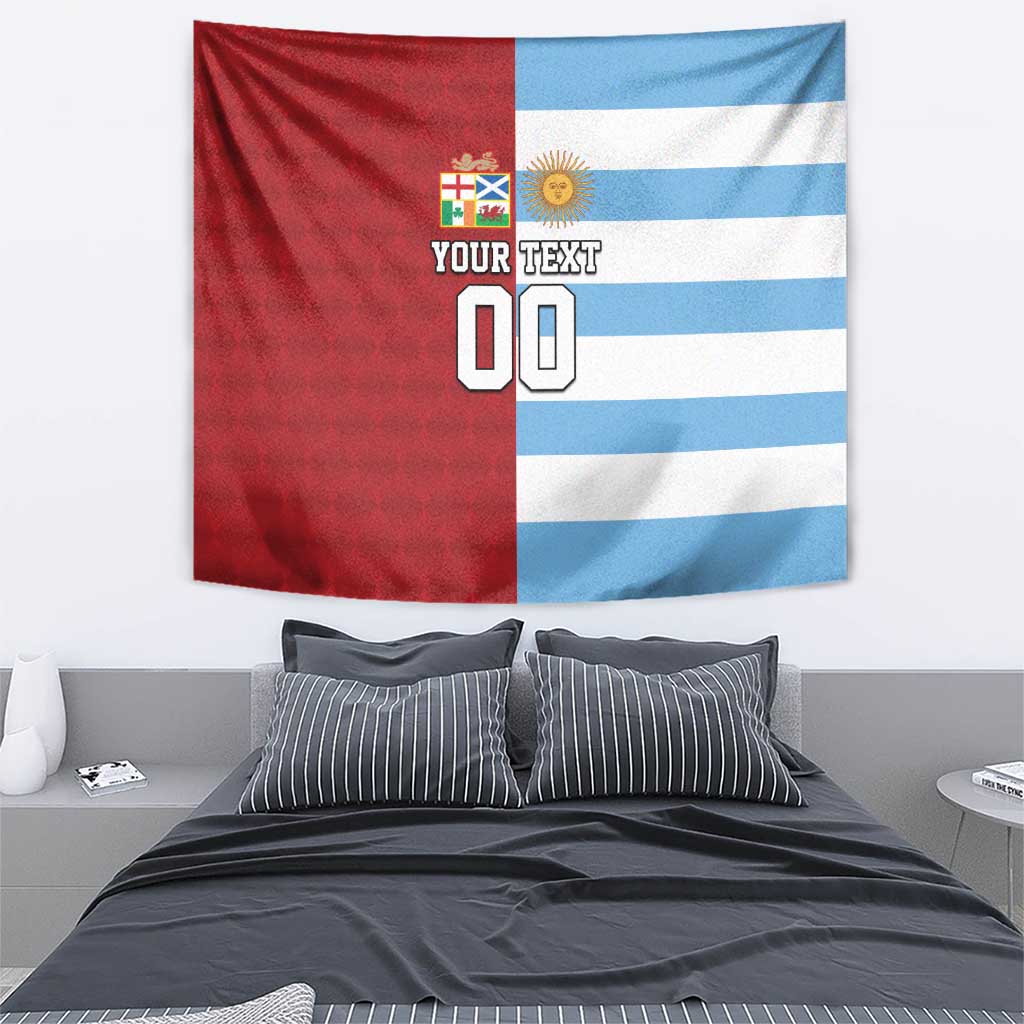 Custom British Lions-Argentina Tapestry Sporty Style