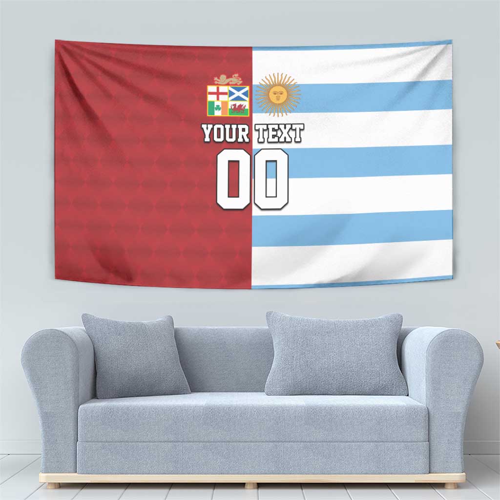 Custom British Lions-Argentina Tapestry Sporty Style