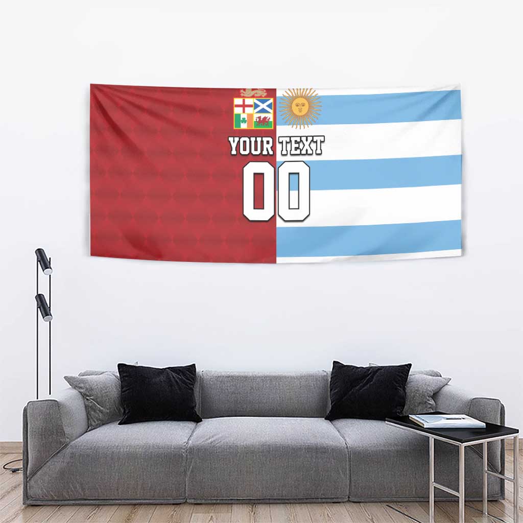 Custom British Lions-Argentina Tapestry Sporty Style