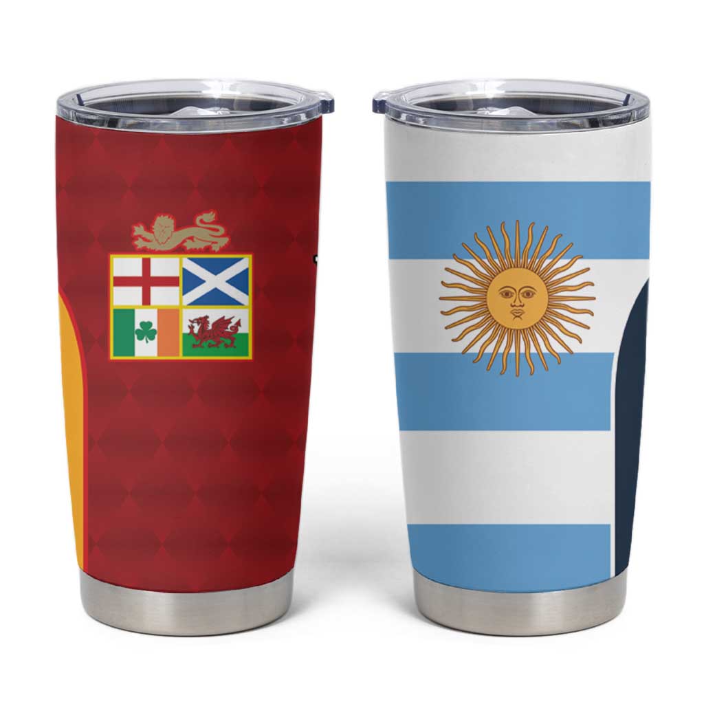Custom British Lions-Argentina Tumbler Cup Sporty Style