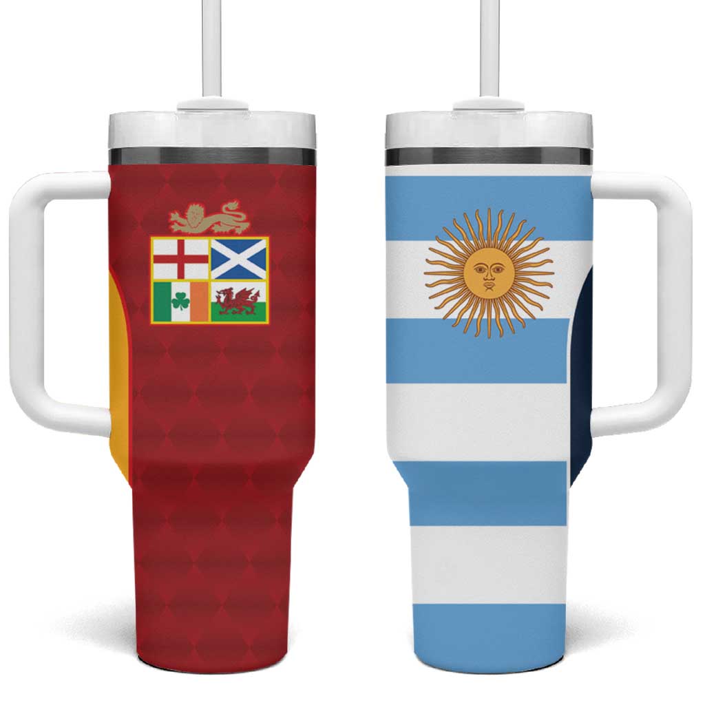 Custom British Lions-Argentina Tumbler With Handle Sporty Style