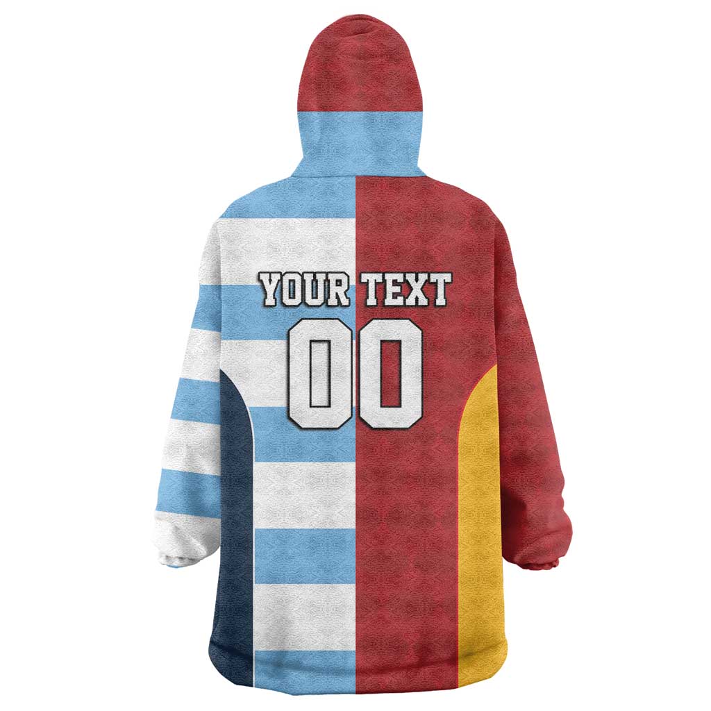 Custom British Lions-Argentina Wearable Blanket Hoodie Sporty Style