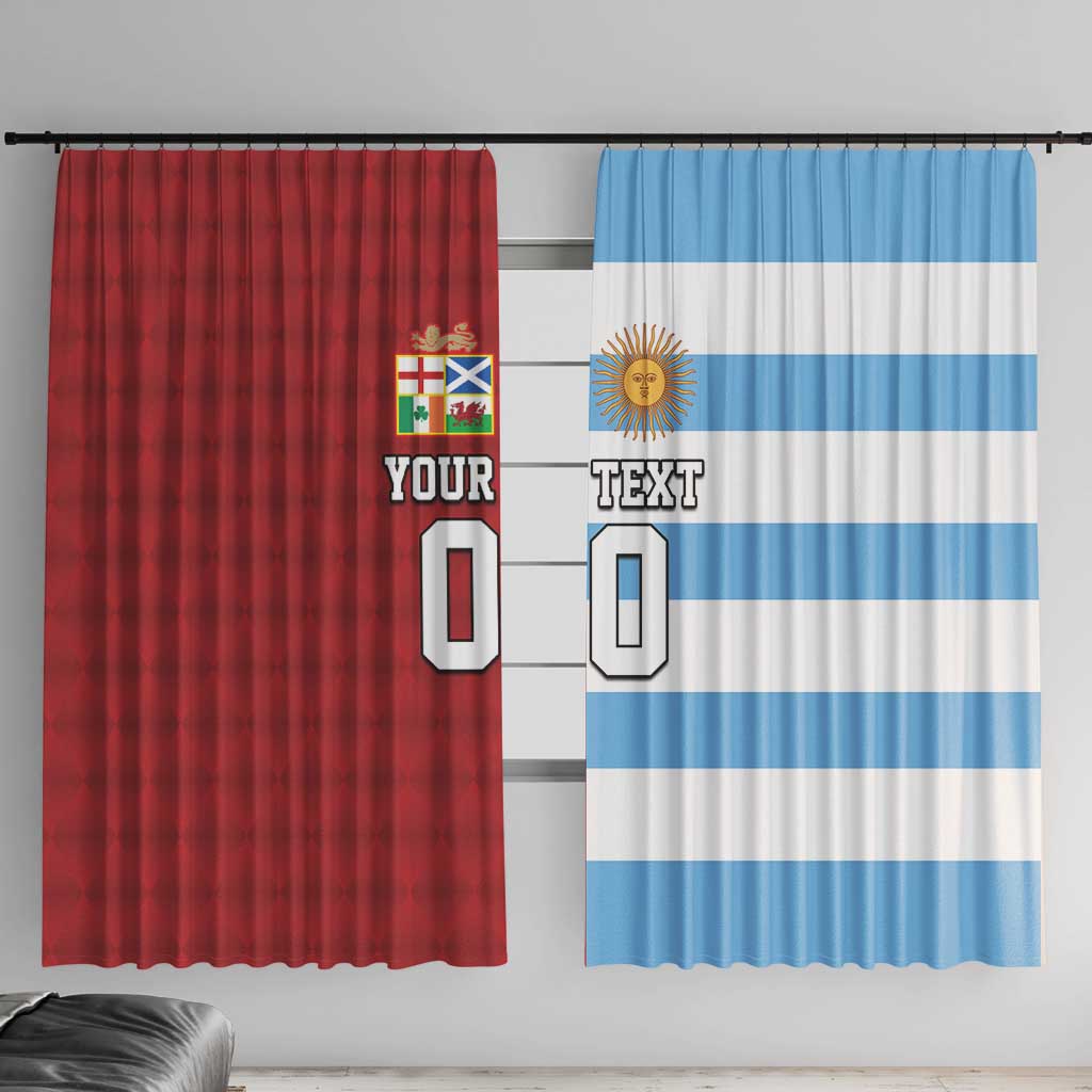 Custom British Lions-Argentina Window Curtain Sporty Style