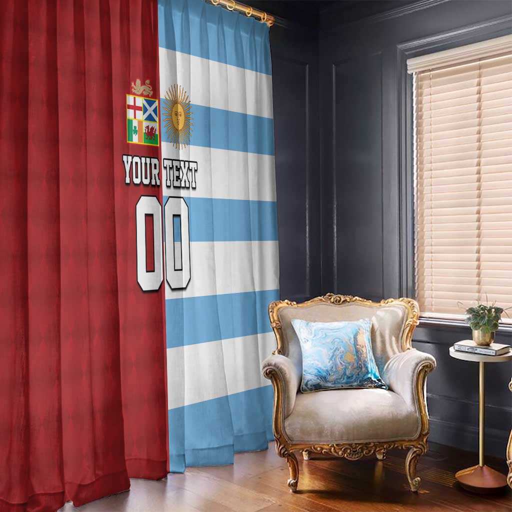 Custom British Lions-Argentina Window Curtain Sporty Style