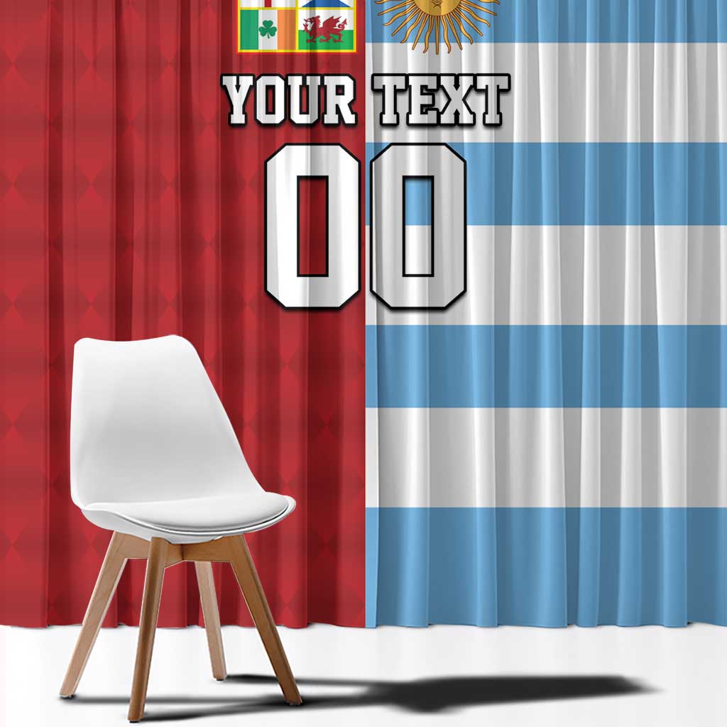 Custom British Lions-Argentina Window Curtain Sporty Style
