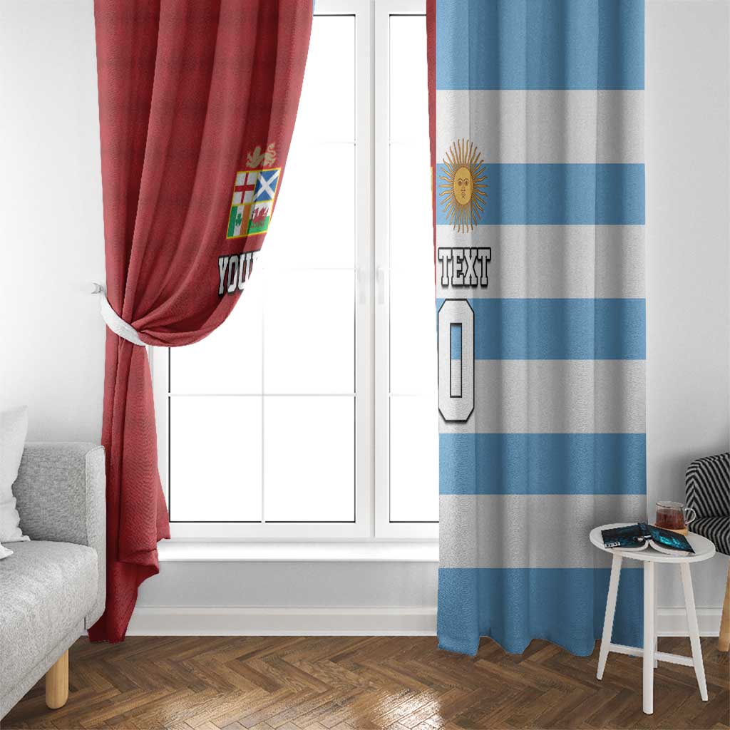 Custom British Lions-Argentina Window Curtain Sporty Style