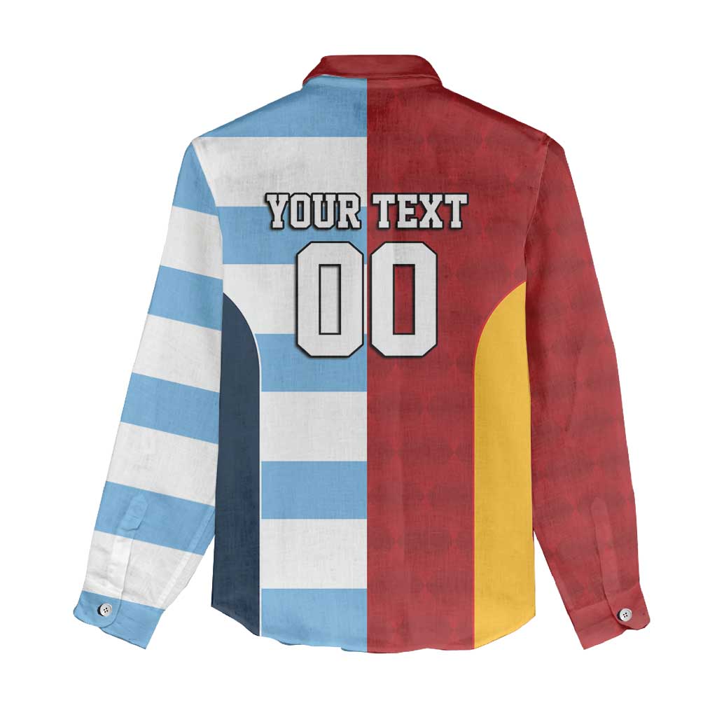 Custom British Lions-Argentina Women Casual Shirt Sporty Style