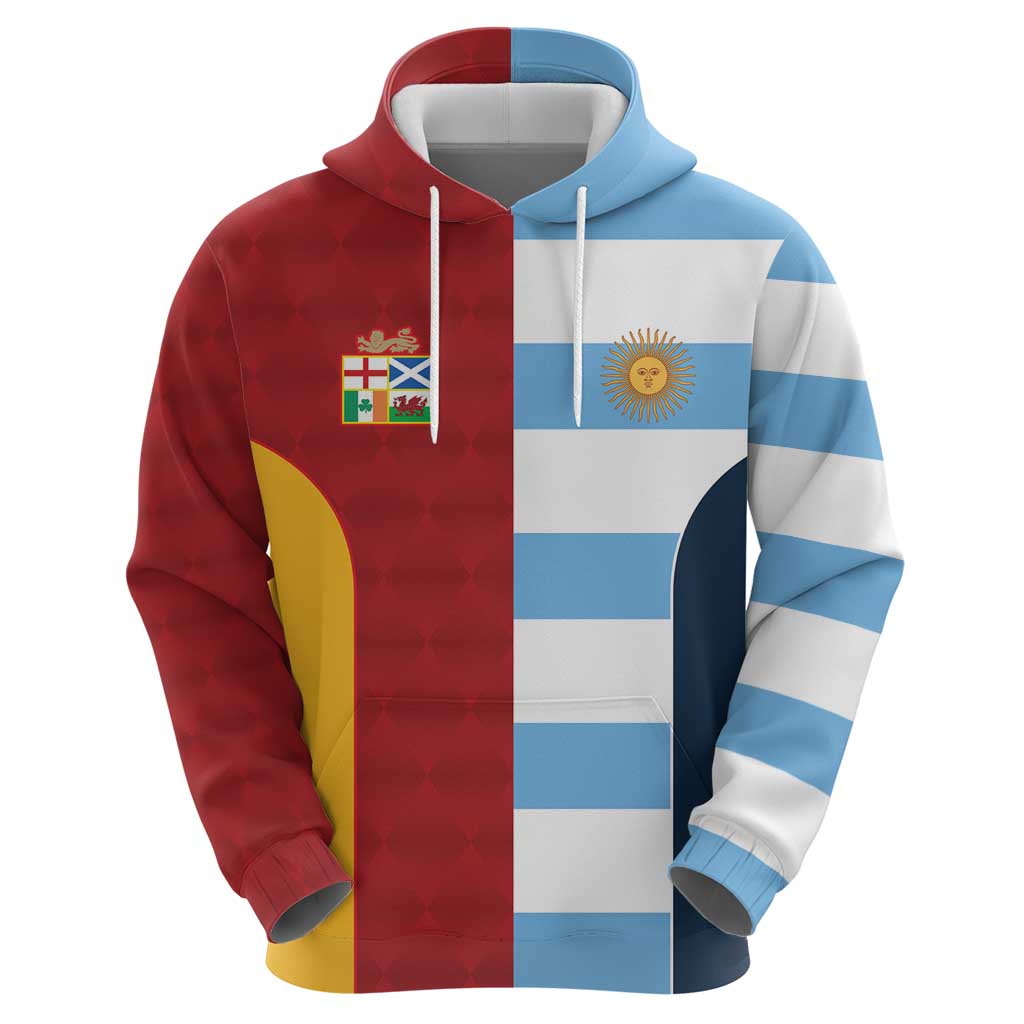Custom British Lions-Argentina Zip Hoodie Sporty Style