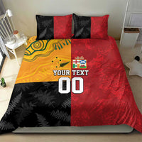 Custom British Lions-AUNZ Bedding Set Australia-New Zealand Indigenous Motif