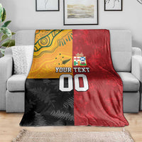 Custom British Lions-AUNZ Blanket Australia-New Zealand Indigenous Motif
