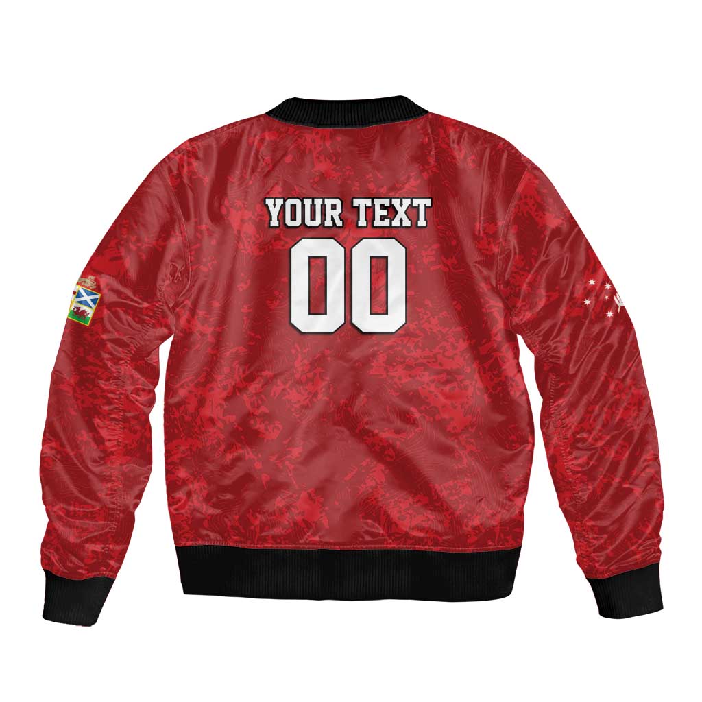 Custom British Lions-AUNZ Bomber Jacket Australia-New Zealand Indigenous Motif