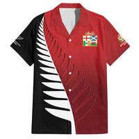 Custom British Lions New Zealand Family Matching Summer Maxi Dress and Hawaiian Shirt Half Black Fern