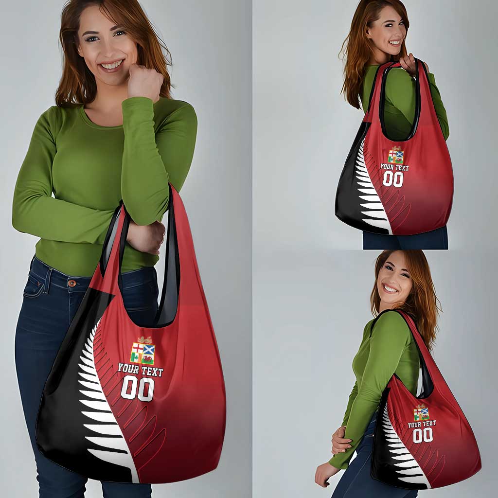 Custom British Lions New Zealand Grocery Bag Half Black Fern