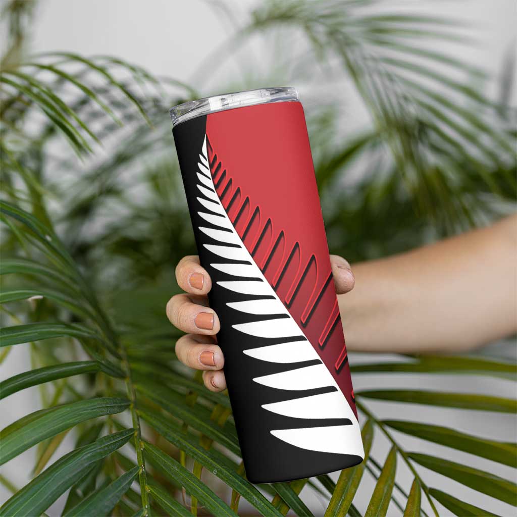 Custom British Lions New Zealand Skinny Tumbler Half Black Fern