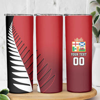 Custom British Lions New Zealand Skinny Tumbler Half Black Fern