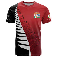 Custom British Lions New Zealand T Shirt Half Black Fern