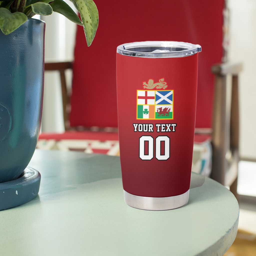 Custom British Lions New Zealand Tumbler Cup Half Black Fern