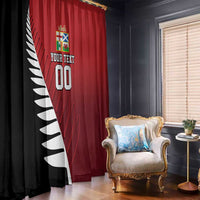 Custom British Lions New Zealand Window Curtain Half Black Fern