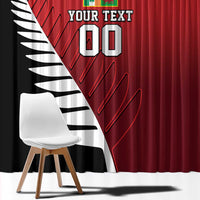 Custom British Lions New Zealand Window Curtain Half Black Fern