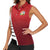 Custom British Lions New Zealand Women Sleeveless Polo Shirt Half Black Fern