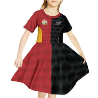 Custom British Lions New Zealand Kid Short Sleeve Dress Sporty Style