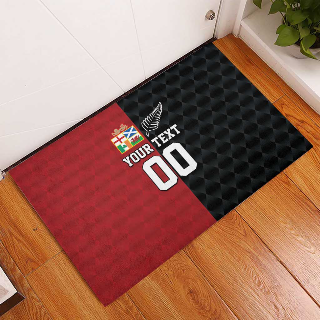 Custom British Lions New Zealand Rubber Doormat Sporty Style