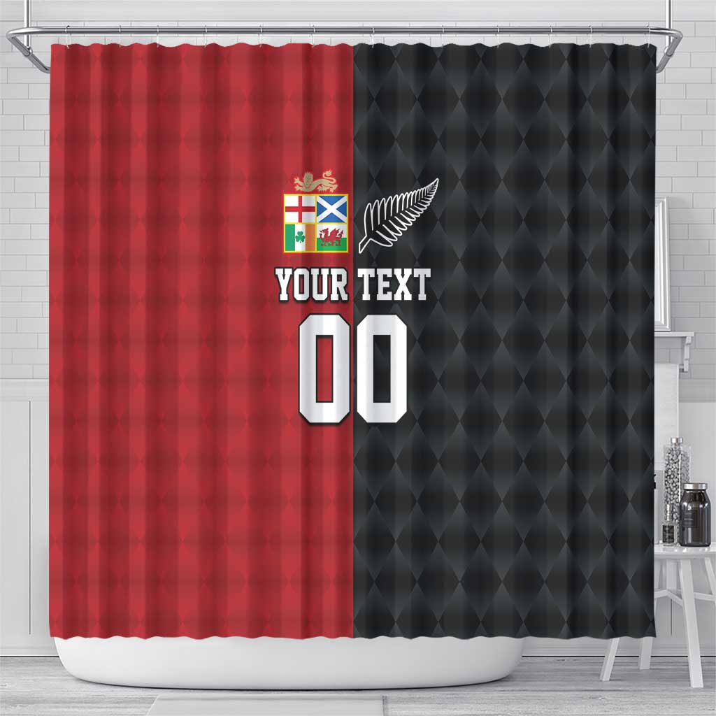 Custom British Lions New Zealand Shower Curtain Sporty Style