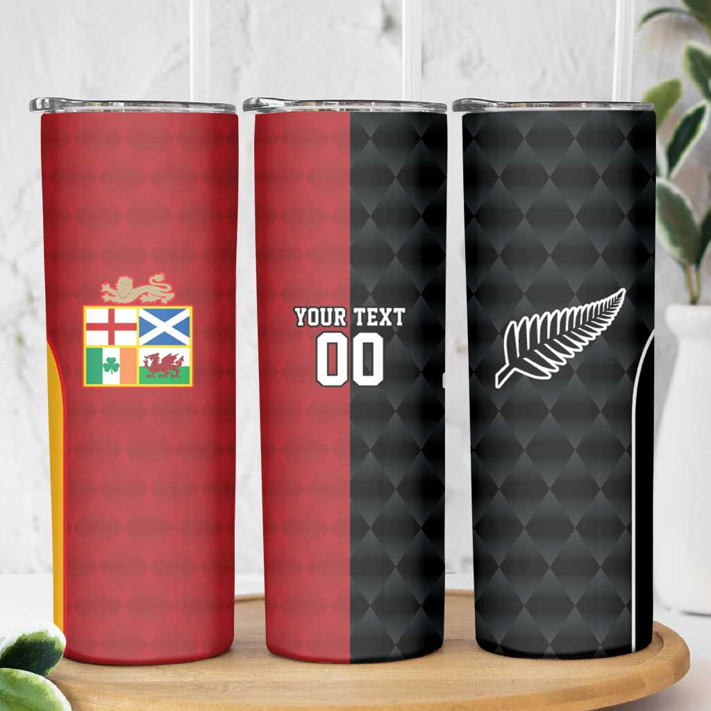 Custom British Lions New Zealand Skinny Tumbler Sporty Style