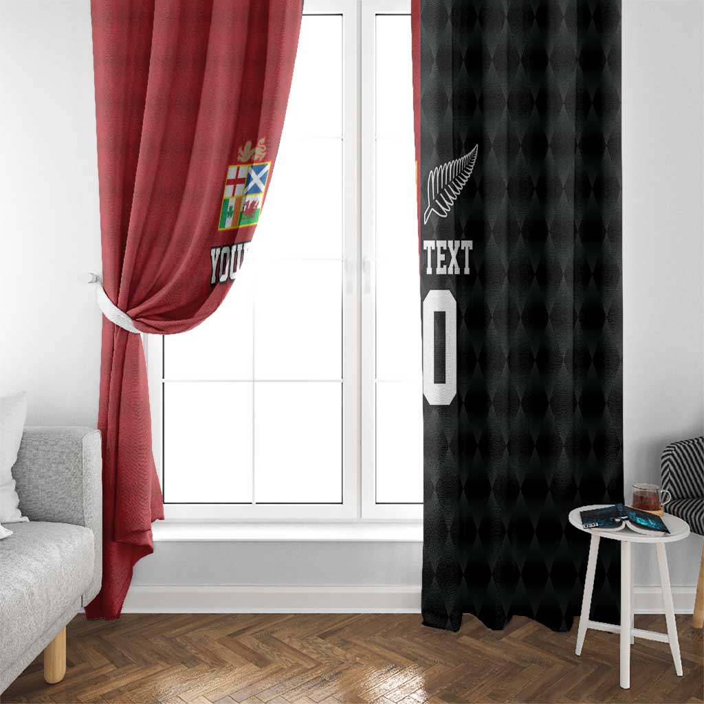 Custom British Lions New Zealand Window Curtain Sporty Style