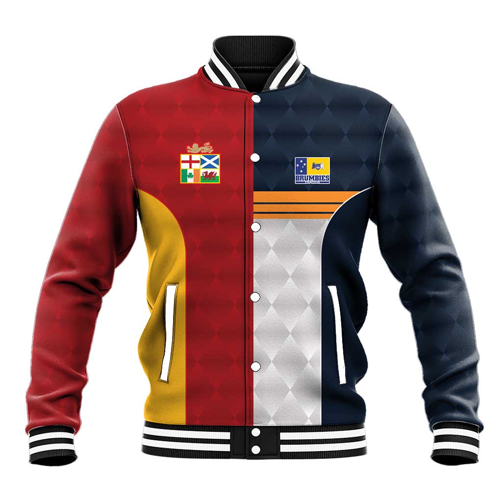 Custom British Lions Australia ACT Baseball Jacket Sporty Style