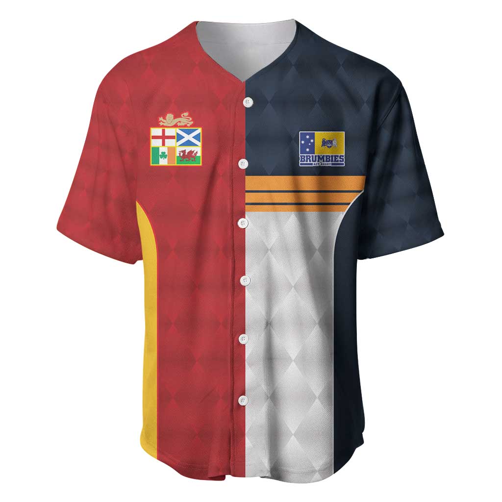 Custom British Lions Australia ACT Baseball Jersey Sporty Style