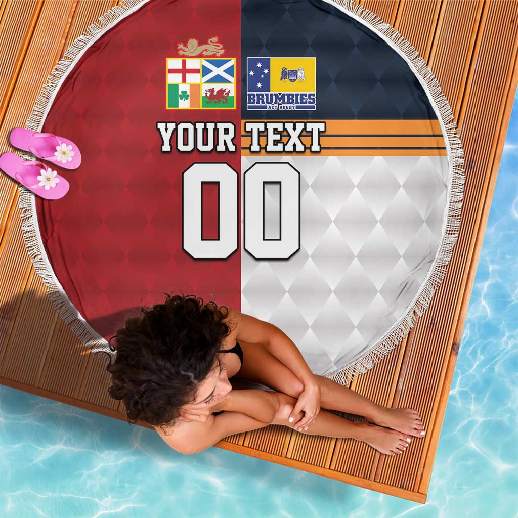 Custom British Lions Australia ACT Beach Blanket Sporty Style