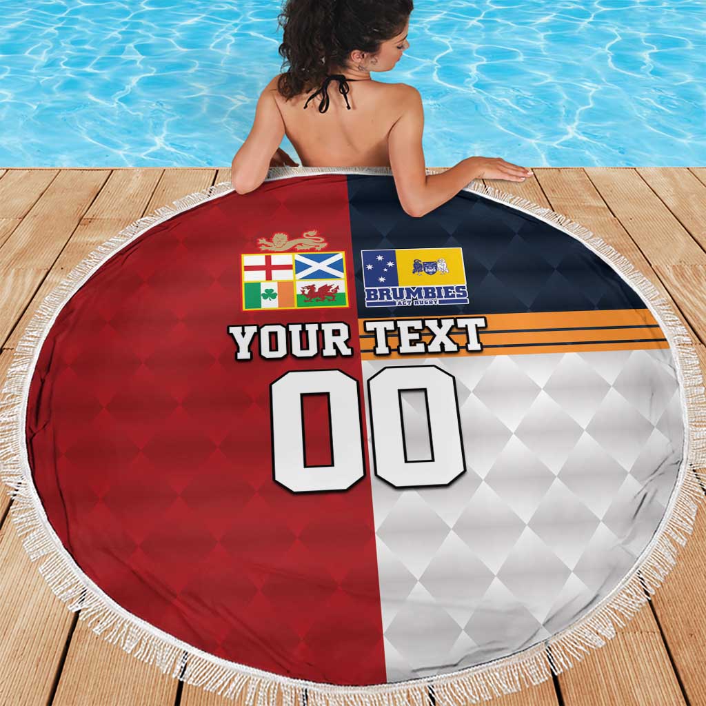 Custom British Lions Australia ACT Beach Blanket Sporty Style