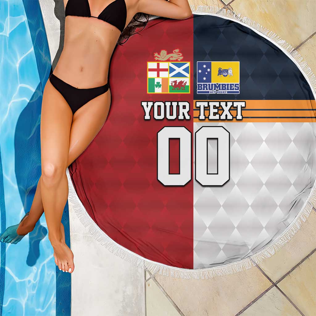 Custom British Lions Australia ACT Beach Blanket Sporty Style