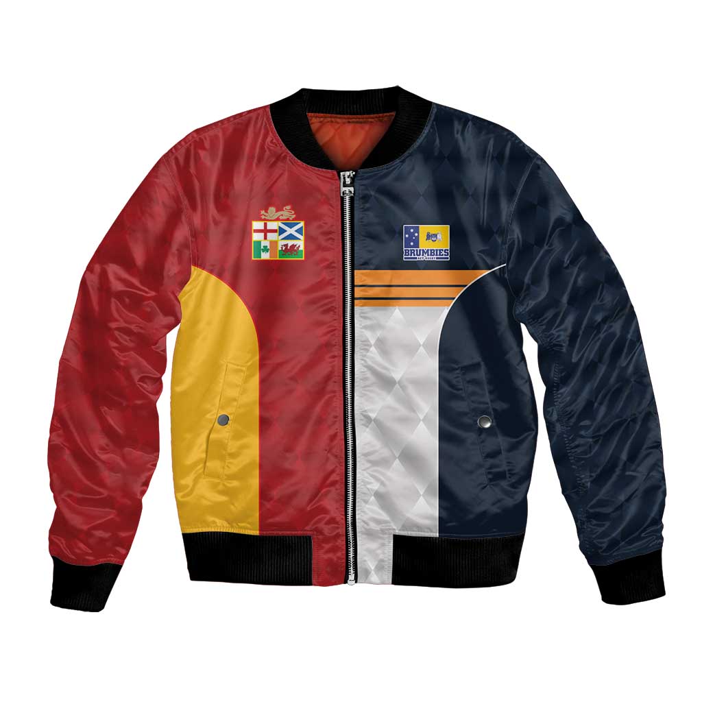Custom British Lions Australia ACT Bomber Jacket Sporty Style