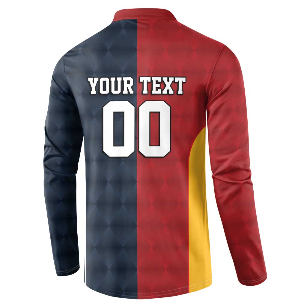 Custom British Lions Australia ACT Button Sweatshirt Sporty Style