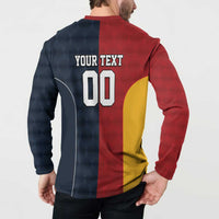 Custom British Lions Australia ACT Button Sweatshirt Sporty Style