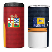 Custom British Lions Australia ACT 4 in 1 Can Cooler Tumbler Sporty Style