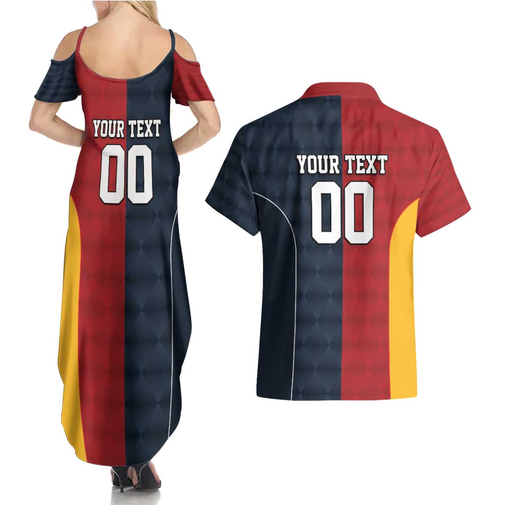 Custom British Lions Australia ACT Couples Matching Summer Maxi Dress and Hawaiian Shirt Sporty Style