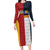 Custom British Lions Australia ACT Family Matching Long Sleeve Bodycon Dress and Hawaiian Shirt Sporty Style