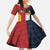 Custom British Lions Australia ACT Family Matching Off The Shoulder Long Sleeve Dress and Hawaiian Shirt Sporty Style